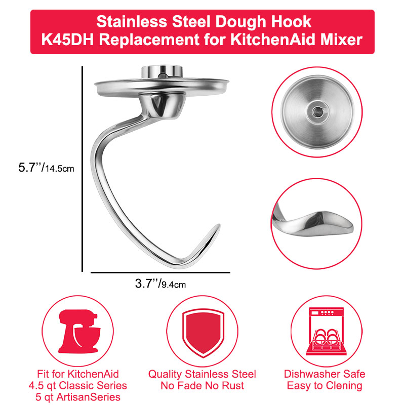 خطاف عجين من الفولاذ المقاوم ل - مراجعة Kitchenaid Mixer Hand Mixer وسعره