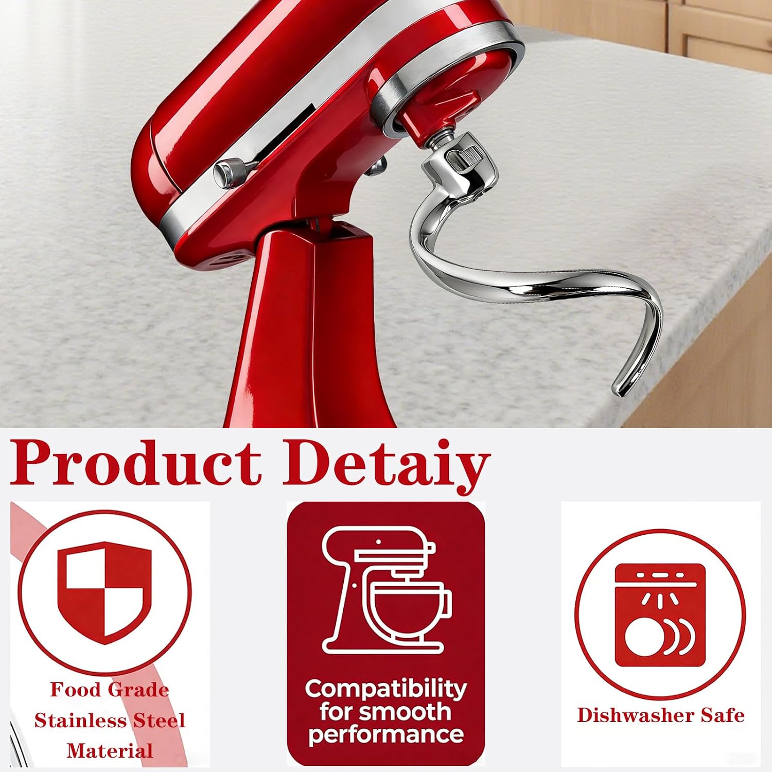 خطاف عجين حلزوني من الفولاذ ال - مراجعة Kitchenaid Mixer Hand Mixer وسعره